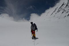 56 Climbing Sherpa Lal Singh Tamang Leads The Way On The East Rongbuk Glacier Towards The Raphu La On Our Day Trip From Mount Everest North Face ABC.jpg